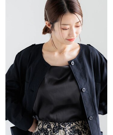 カットサテンカップ付きキャミソール《2026 spring catalog item》