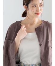 カットサテンカップ付きキャミソール《2026 spring catalog item》