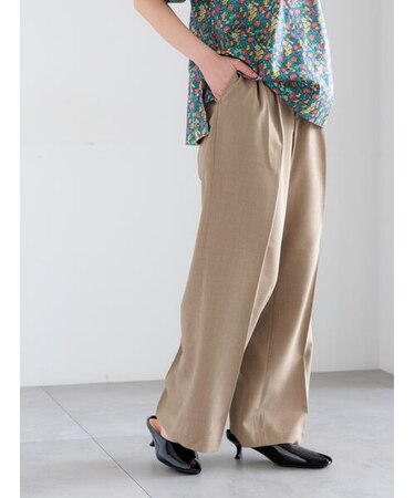 メランジツイルワイドパンツ《2026 spring catalog item》