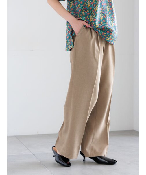 メランジツイルワイドパンツ《2026 spring catalog item》