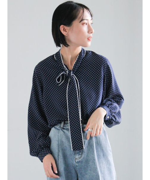 パターンアソートボウタイブラウス《2026 spring catalog item》
