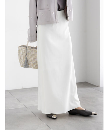 ストレッチジョーゼットナロースカート《2026 spring catalog item》