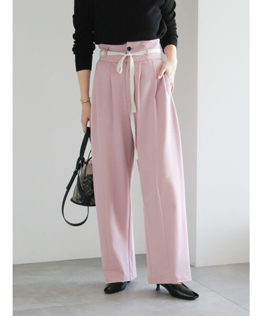 ポンチハイウエストカーブパンツ《2026 spring catalog item》
