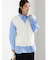 総針ポケット付きVネックベスト《2026 spring catalog item》