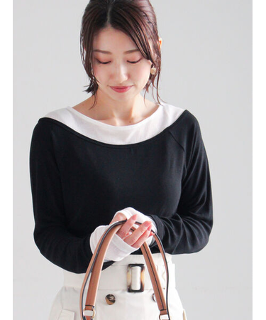 レイヤードテレコトップス