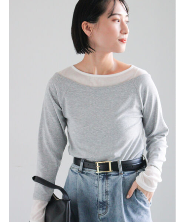 レイヤードテレコトップス