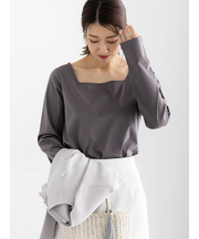 前後2WAYネックデザインロンT《2026 spring catalog item》