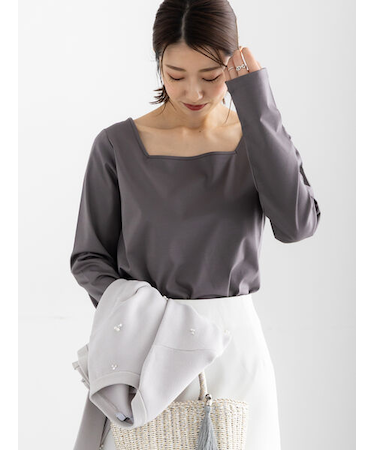 前後2WAYネックデザインロンT《2026 spring catalog item》