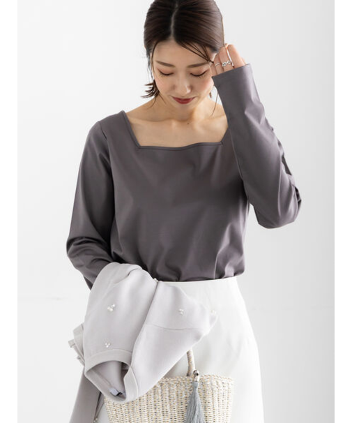 前後2WAYネックデザインロンT《2026 spring catalog item》