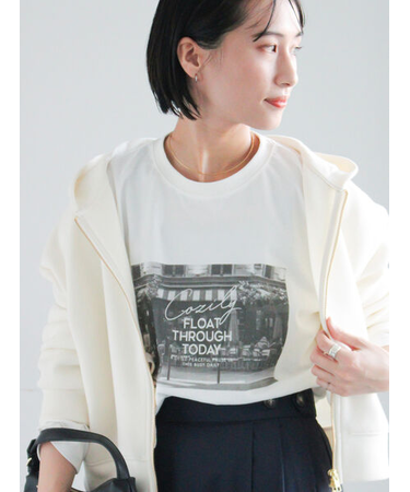 フォトプリントロングスリーブTシャツ