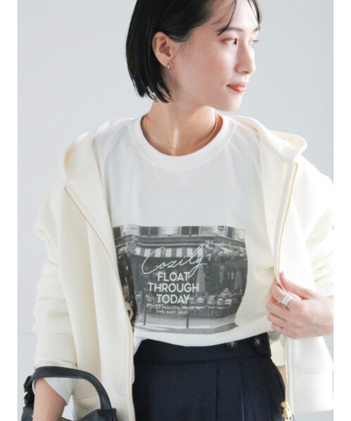 フォトプリントロングスリーブTシャツ