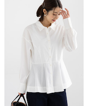 ペプラムシャツ