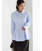 ペプラムシャツ