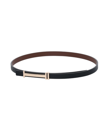 メタルバックルリバーシブルベルト