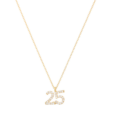 ナンバーネックレス25