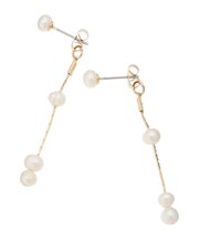 パールチェーンピアス