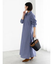 サイドホックフロントジップワンピース