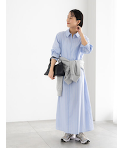 サイドホックフロントジップワンピース