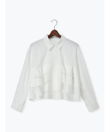 ティアードフリルクロップトシャツ