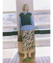 ペイントパターンナロースカート《2026 spring catalog item》