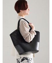 メッシュコンビトートバッグ