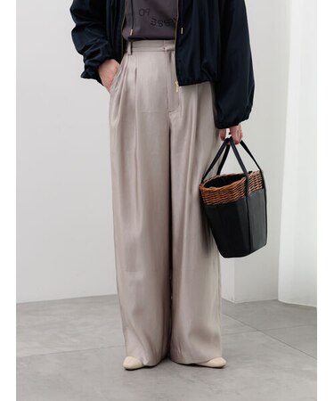 シャイニーワイドパンツ(セットアップ可)