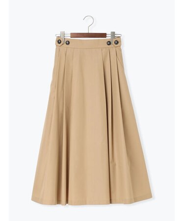 タイプライタータックフレアスカート