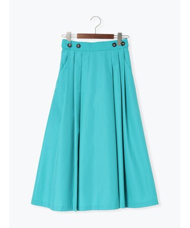 タイプライタータックフレアスカート