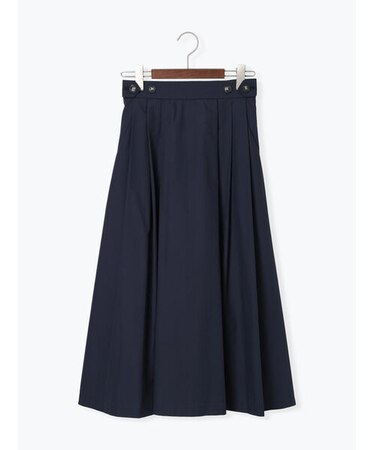 タイプライタータックフレアスカート