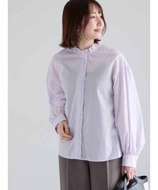 パターンアソートスタンドフリルブラウス