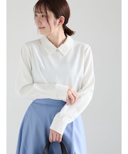 レースカラーブラウス