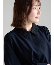 レースカラーブラウス