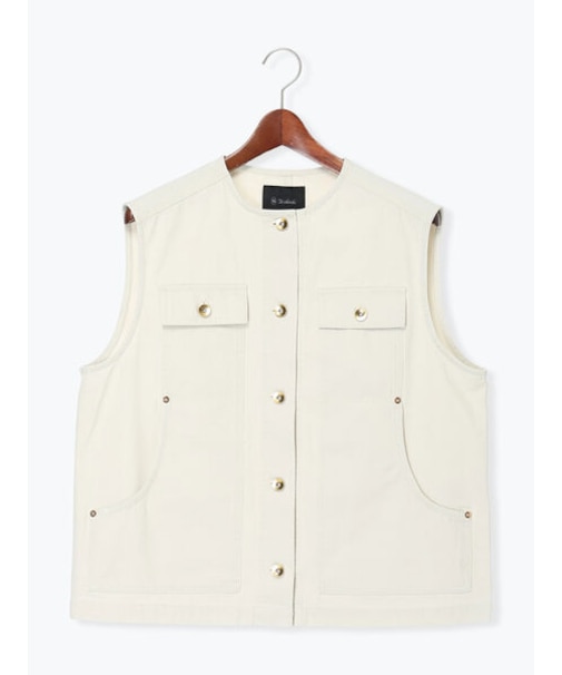 ノーカラーワークベスト