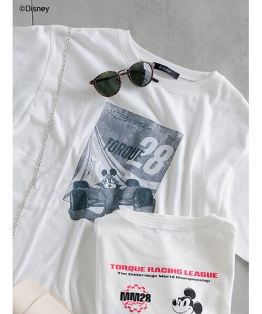 【Disney】MICKEY/フロントプリントTシャツ
