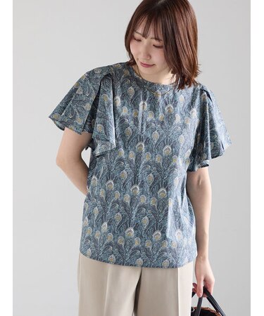【LIBERTY FABRICS】フレアスリーブブラウス