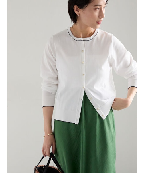 14G綿ポリクルーカーディガン