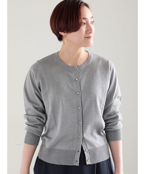 14G綿ポリクルーカーディガン