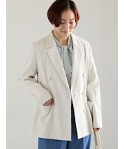 リネンMIXロングスリーブジャケット