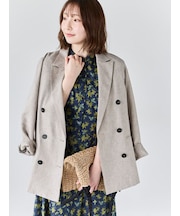 リネンMIXロングスリーブジャケット