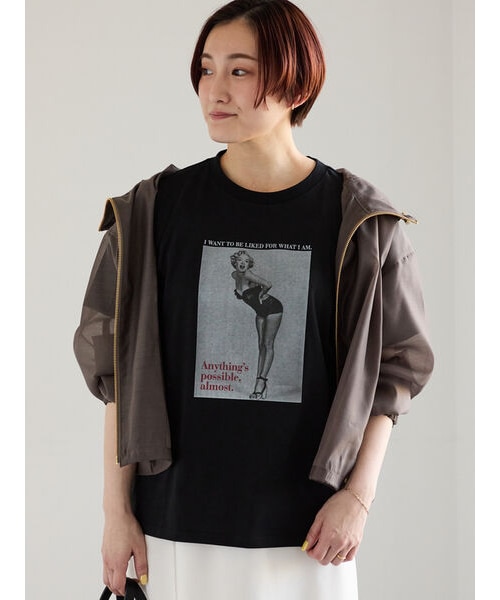 マリリンモンローモノクロフォトTシャツ｜テチチの通販｜&mall（アンド
