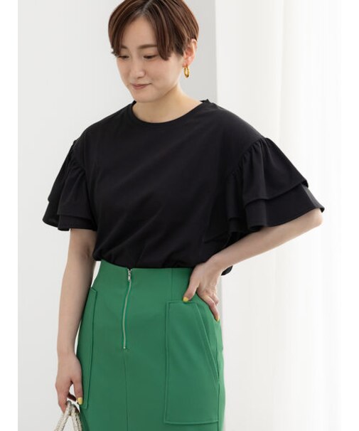 フリルスリーブビッグTシャツ
