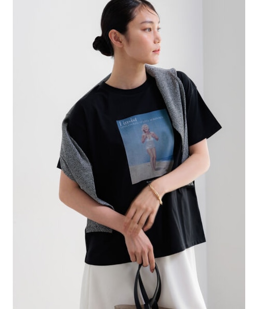 マリリンモンロービーチフォトTシャツ