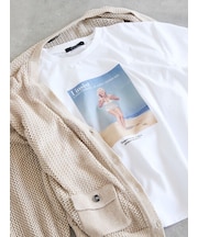 マリリンモンロービーチフォトTシャツ