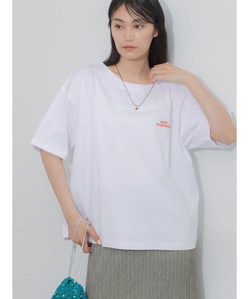 胸刺繍&バックプリントBIGTシャツ