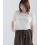 シアーベロアロゴ刺繍Tシャツ