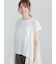 【接触冷感】エンボスロゴフレンチスリーブTシャツ