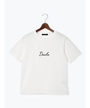 【接触冷感】パール&刺繍ロゴコンパクトTシャツ