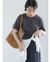 【接触冷感】パール&刺繍ロゴコンパクトTシャツ