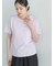 【接触冷感】パール&刺繍ロゴコンパクトTシャツ