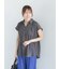 【7色展開】シャンブレーボイルフレンチスリーブシャツ